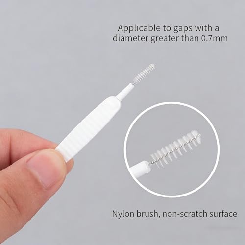 20 Pieces Shower Head Cleaning Brush for Small Hole, 2026 New Multifunctional Shower Head Cleaner Tool, Gap Hole Anti-Clogging Cleaning Brush for Showers Heads, Household Bathroom (White)