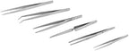 SE 6-Piece Stainless Steel Tweezers Set - TW2-406