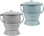 Healeved 2pcs Unisex Chamber Pot Lid Portable Pee Container for Women Men Plastic Urinal Urine Pot for Camping