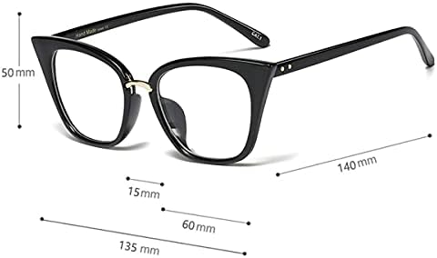 ZUVGEES 2 Pack Womens Cute Oversized Cat Eye Blue Light Blocking Reading Glasses Computer Readers