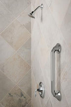 Moen YG2818CH Bathroom Safety 18-Inch Stainless Steel Transitional Bathroom Grab Bar, Chrome