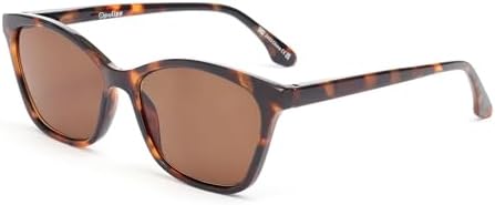 OPULIZE KAT Reading Sunglasses for Women Men, Cat-Eye Frame with Spring Hinges and Tinted UV400 Protection Lens, Brown Tortoiseshell+2.50 (Pack of 1)