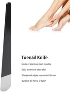 Pedicure Scraping Knife, Stainless Steel Pedicure Knife, Calluses Remover Knife, Foot File, Foot Care Tool for Callus, Hard Cracked Skin, 1 Knife