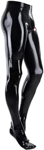 Sexy Latex Trouser Men 3D Crotch and Zip Skinny Latex Leggings,Customize,X-Large