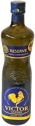 Pure Extra Virgin Olive Oil - Virgin Olive Oil - Aceite de Oliva Extra Virgen, Premium, EVOO - Victor Guedes El Gallo Reserve, 0.5 Acidity, Tradition Since 1919 by Serendipity Life (750ml)