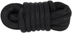 Keenso Boat Dock Line, Double Weave Nylon Rope for Mooring with 12in Loop, Marine Grade High Strength Docking Rope 1/2 Inch X15 Ft for Boats up to 35ft (Black)