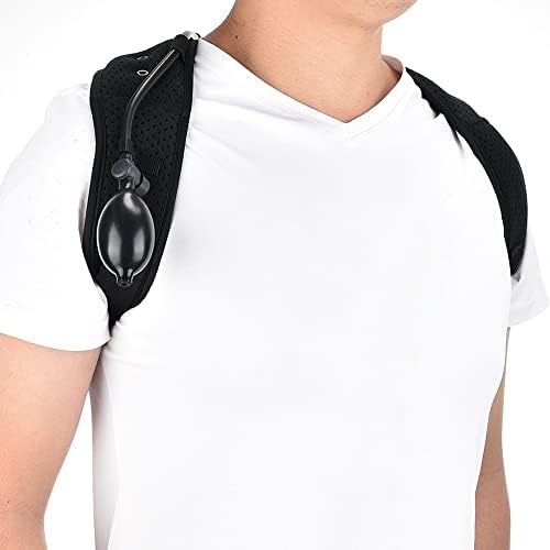 TEMKIN Posture Corrector Inflatable Back Support Belt Orthotics Back Brace Belt Adjustable Upper Back Shoulder Posture Corrector