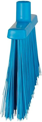 Vikan 29143 Broom,Angle Cut,Stiff,11",PP/PET,Blue