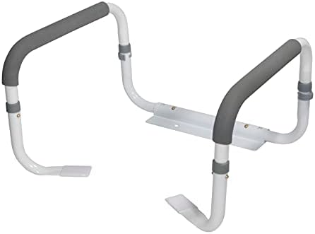 Drive Medical RTL12087 Bathroom Grab Bar for Toilets, White