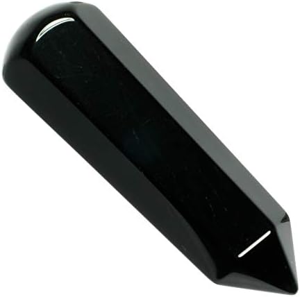 Black Obsidian Crystal Massage Wand ~70mm