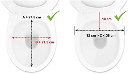 PEPE Mobility Raised Toilet Seat with Lid for Elderly 6" High, Fits Round and Elongated up to 15" Wide, Commode Seat with Sturdy Brackets, Medical Aid