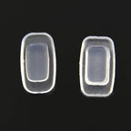 Eyeglass Nose Pads 13mm 5Pairs Nose Pieces Replacement Square Rectangle Push Slide Slip in Silicone Nosepads for Eye Glasses Eyeglasses Sunglasses for Costa Maui and More