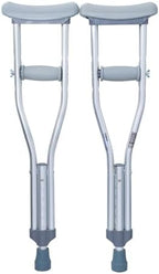 McKesson Child Aluminum Adjustable Axillary Underarm Crutches, 1 Pair