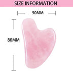 HOTACE Natural Rose Quartz Facial Jade Guasha Massager Face Guache Scraper Neck Body Relaxation Slimming Gua Sha Board Beauty Thin Lift Skin Care Tools-Pink