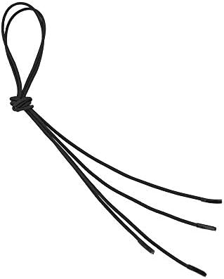 More of Me to Love ELASTIC 27" Shoelace Pair for Men's or Women's Dress Shoes (Black) - NO TIE, SAVE TIME