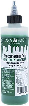 Roxy and Rich Chocolate Cake Drip 275 Grams, Forest Green