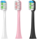 Replacement Toothbrush Heads,Compatible For Sarmocare S100 S200 S600 S700 S800 S900 S710 S820 S910 Electric For X100(4pcs PINK)