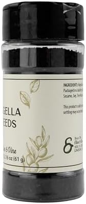 Olive & Vine Nigella Seeds, Earthy Flavor, For Baking & Curry, Rich Tradition, Authentic Taste, For Global Recipes (2.16 Ounce)