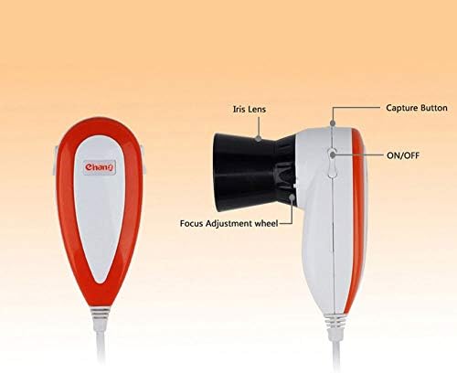 New 5.0 MP USB Iriscope Iris Analyzer Iridology Camera with pro Iris English Software 30X Iris Lens Adjustable Focus