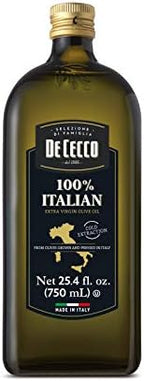 De Cecco Extra Virgin 100% Olive Oil, Made in Italy, Cold Extraction, Great for Roasting & Grilling, 25.4 Fl Oz, Pack of 1