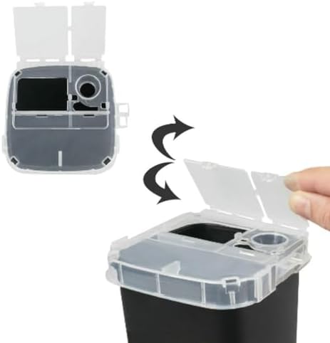 Portable Sharps Container for Beauty Salon,Needle Disposal Bin for Professional Labs and Home Use,Small Containers for Outdoor (Black)