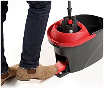 Vileda Floor mop, Microfibre, red, Set