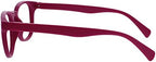 OPULIZE POP Reading Glasses for Women Men,Scratch Resistant Round Matt Frame with Spring Hinges, Pink +2.50 (Pack of 1)