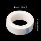 UPINS Eyelash Tape 24 Rolls White Lash Tape for Eyelash Extensions Self-Adhesive Adhesive Fabric Makeup Tapes for Eyelash Extension Supply, 0.5 in x 10 Yds/Roll