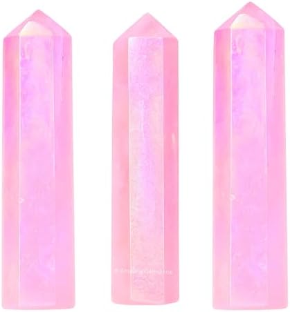 Amazing Gemstone Crystal Points Bulk Healing Crystals & Stones - Premium Single Terminated Healing Wand Point Bulk Crystals for Crafts, Crystal Grid, DIY Work
