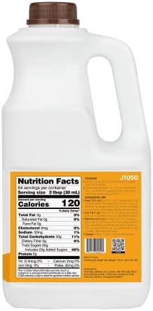 Tea Zone J1050 64 fl.oz Orange Syrup for Tea, Coffee, Sweets, Ice Cream, Cocktails Blending