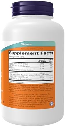 NOW Foods Supplements, Silica Complex with Horsetail Extract, Supports Hair, Skin and Nail Health*, Structural Support*, 180 Tablets
