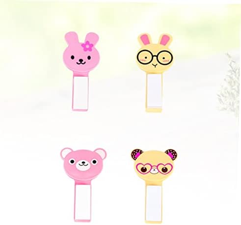 4pcs Colorful Practical Toilet Lid Lifter Handles Home Hotel Store Random Cartoon Style Avoid Touching Toilet Seat