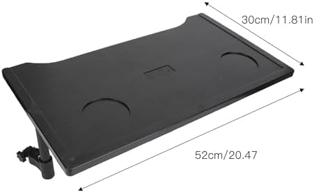 Wheelchair Tray Table with Cup Holders Detachable Wheelchair Table Cup Holder Universal Wheelchair Tray for Eating Reading Resting Detachable Universal Fit Wheelchair Desk Lap Board, Black