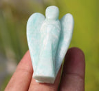 Jet Amazonite 2" Angel Gemstone Divine Spiritual Growth Awareness Inspiration Protection Powerful Gift Archangel
