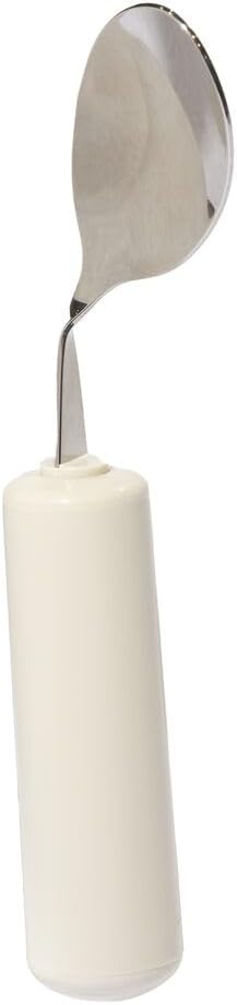 Homecraft Queens Angled Cutlery, Left-Handed Angled Spoon, Lightweight Ergonomic Adaptive Spoon, Cutlery with Easy-to-Grip Handles for Limited or Weak Grasp, Adaptive Utensil for Independent Eating
