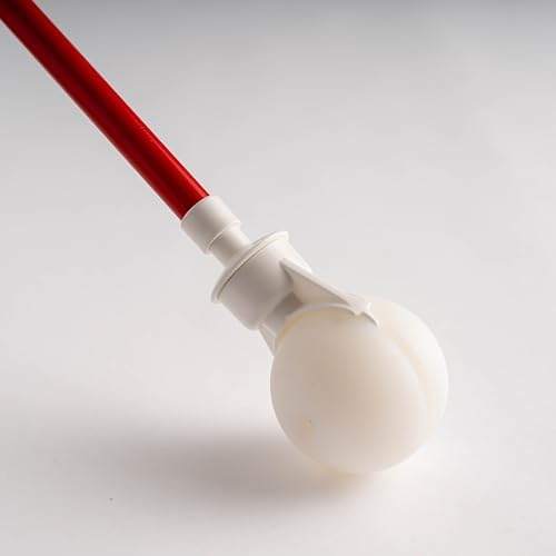 Ambutech Pathfinder 360° 2-Inch Rolling Ball, Rolls in Any Direction, Hook Style White Cane Tip for The Blind. It Makes a World of Difference. (Patent PA8/124,738).