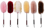 Duster, Set Feather Duster Dust-Sweeping Feather Duster Car Feather Duster Dust-Sweeping Household Car Handle Dusters(Color:Bean Paste Large)