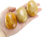 Citrine Crystal Palm Stone, Worry Stones, Crystals and Healing Stones, Polished Rocks, Natural Gemstones, Chakra Stones for Healing Crystals Daily Use