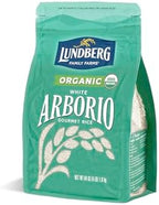 Lundberg Organic Arborio Rice, Rich Flavor, Creamy Texture, Perfect for Risotto, Rice Pudding & Soups, Pantry Staple, Sustainably Farmed, Gluten-Free, Non-GMO, Vegan, 4 lbs.