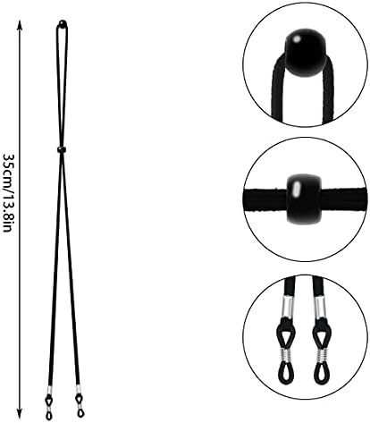 Glasses Strap(6 PCS) Sports Eyeglass Strap,Adjustable Sunglasses Lanyard Neck Holders Cord Retainer for Men Women