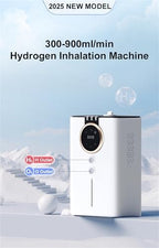 Gas Hydrogen Inhalation Machine, 99.99% High Purity H2 Hydrogen Inhaler, SPE/PEM Technology, 6 Hours Timer, Adjustable Flow Rate 600ml/min