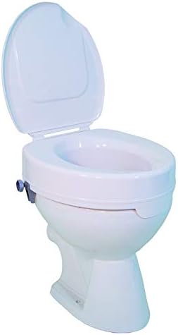 Drive DeVilbiss Healthcare 523600400 Inch Raised Toilet Seat Lid White Drive 6, 6 Inch