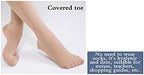 23-32 mmHg Compression Pantyhose Stockings, Prevent Blood Clots, Speed Up Recovery Best Graduated Compression,Black,XXL