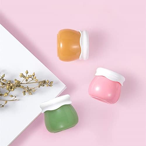 Multicolor Travel Containers - 4 Pack Refillable Acrylic Creams Jars with Lids, Small Travel Accessories Pot Jars for Face, Hand, Body Cream, Gel, Liquid, Lotion