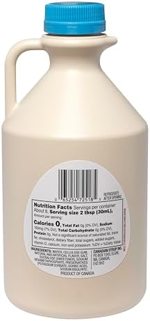 Sweet Mountain - Sugar Free Maple Taste Syrup (34 FL OZ) | Keto Friendly, 0g Carbs, 0 Calories, Diabetic Friendly
