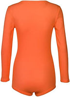 Roselux Women's Sexy Deep V Neck Shorts Long Sleeve Knitted One Piece Bodysuit Sexy Pajama Onesie Bodycon Rompers Overall