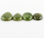 CRYSTALIS Wholesale 4pcs Natural Vessonite OR Vesuvianite Loose Gemstone Bulk Cabochons Jewelry Making Supply, Chakra Healing Polished Stones, Wire Wrapping, DIY, Gem Collection