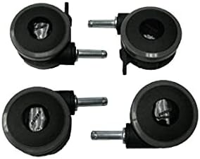 Invacare Bed Caster Package; 2 w/Brake and 2 w/Out Brake, 1123550