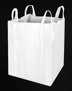 QWORK FIBC Bulk Bag, 4 Pack Sandbags 1 Ton Industrial Grade Bag Holds 2200 LBS, Woven Polypropylene Bags 35" x 35" x 43"