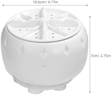 ULTECHNOVO Portable Turbine Washing Machine with Ultrasonic Cleaning, Mini Fully Automatic Washer for Underwear, Socks & Baby Clothes, USB Powered Travel Laundry Washer for RV, Apartment & Dorm